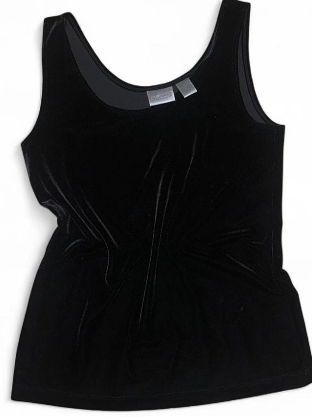 Chicos Black Velvet Top